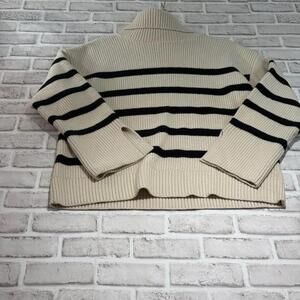 Zara Striped Turtleneck Sweater Women's‎ M